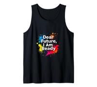 Dear Future, I Am Ready Minimalist Typography Tank Top