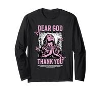 Dear God Thank You Religious Christian Pray Faith Jesus Long Sleeve T-Shirt