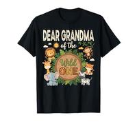 Dear Grandma of The Wild One Safari First Birthday T-Shirt
