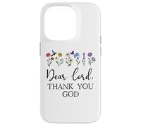 Dear Lord Thank You God Quote Jesus Bible Verse Christian Case for iPhone 14 Pro