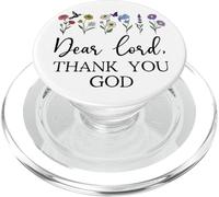 Dear Lord Thank You God Quote Jesus Bible Verse Christian PopSockets PopGrip for MagSafe