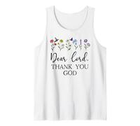 Dear Lord Thank You God Quote Jesus Bible Verse Christian Tank Top