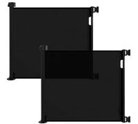 DEAR LOV 2 Pack Retractable Baby Gate,Mesh Baby Gate or Mesh Dog Gate,33" Tall,Extends up to 55" Wide,Child Safety Gate for Doorways, Stairs, Hallways（Black,33"x55")
