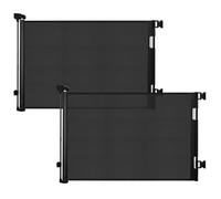 DEAR LOV 2 Pack Retractable Baby Gate,Mesh Baby Gate or Mesh Dog Gate,33" Tall,Extends up to 55" Wide,Child Safety Gate for Doorways, Stairs, Hallways(Black,33"x55")