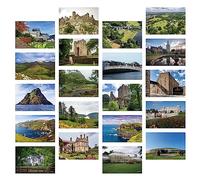 Dear Mapper Ireland Vintage Landscape Postcards Pack 20pc/Set Postcards From Around The World Greeting Cards for Business World Travel Postcard for Mailing Decor Gift