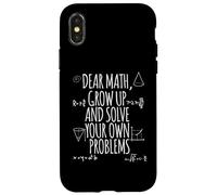 Dear Math Funny Joke Top for Teens Kids School Math Humor Case for iPhone X/XS