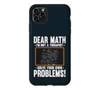 Dear Math Im Not A Therapist Solve Problems Math Teacher Case for iPhone 11 Pro Max