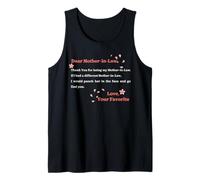 Dear Mother in Law Mama Mom Mother Tank Top