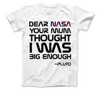 Dear NASA from Pluto Funny Space T-Shirt White