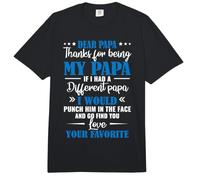 Dear Papa Thanks for Being My Comfort Colors Adult Heavyweight T-Shirt