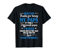 Dear Papa Thanks for Being My Value Graphic T-Shirt