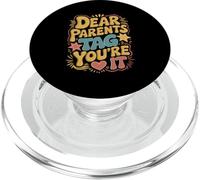 Dear Parents Tag You’re It Leopard Print PopSockets PopGrip for MagSafe