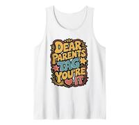 Dear Parents Tag You’re It Leopard Print Tank Top