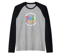 Dear Parents Tag You're It Happy Last Day for Educators Raglan Baseball Tee