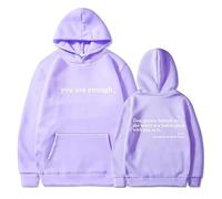 Dear Person Behind Me Hoodie Sweatshirt, You Are Enough Hoodie Sweatshirt, to the Dearperson Behind Me (Purple1,XXL)