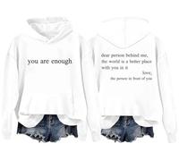 Dear Person Behind Me Hoodie, To The Person Behind Me Hoodie,You are Enough Mental Health Tshirt Women Men White