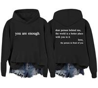 Dear Person Behind Me Hoodie, To The Person Behind Me Hoodie,You are Enough Mental Health Tshirt Women Men Black