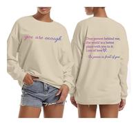 Dear Person Behind Me Hoodie You Are Enough Graphic Sweatshirts for Women Mental Health Awareness Shirt Pullover Top 2024 New