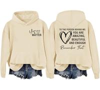 Dear Person Behind Me Hoodie, You are Enough Hoodie, Positive Mental Health Shirt