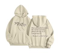 Dear Person Behind Me Hoodies You Matter Womens Mental Health Awareness Pullover Sweatshirt Jumpers
