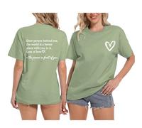 Dear Person Behind Me I Hope You Know Jesus Loves You (back) T-Shirt Womens Summer Tops 2025 New Blouses for Women Uk Tops for Women Uk