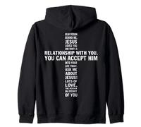 Dear Person Behind Me Jesus Loves You Jesus Lover Zip Hoodie