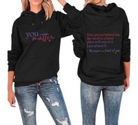 Dear Person Behind Me Pullover Hoodies You Matter Sweatshirt Womens Mental Health Awareness Hooded Sweatshirt