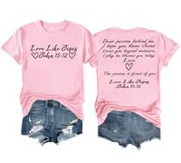Dear Person Behind Me Shirt Love Like Jesus Shirt Christian Tshirts Church Outfits Bible Verses Top Pink