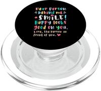 Dear person behind me, Smile, Happy cheerful lighthearted PopSockets PopGrip for MagSafe