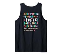 Dear Person Behind me, Smile, Happy Cheerful lighthearted Tank Top