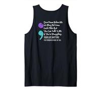 Dear Person Behind Me Suicide Prevention Awareness Semicolon Tank Top