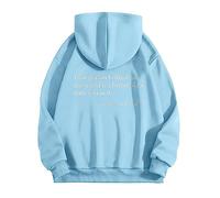 Dear Person Behind Me Sweatshirt Hoodie, Dear Person Behind Me Hoodie - Personalized Shirt with Words on Back (L,Sky Blue)