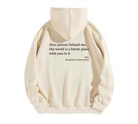 Dear Person Behind Me Sweatshirt Hoodie, Dear Person Behind Me Hoodie - Personalized Shirt with Words on Back (3XL,Apricot)