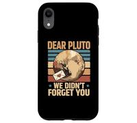 Dear Pluto We Didn't Forget You Space Vintage Heart Letter Case for iPhone XR