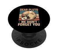 Dear Pluto We Didn't Forget You Space Vintage Heart Letter PopSockets Adhesive PopGrip