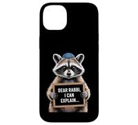 Dear Rabbi I Can Explain Funny Christmas Hannuka Raccoon Case for iPhone 14 Plus