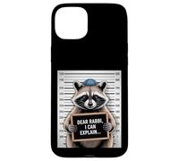 Dear Rabbi I Can Explain Funny Christmas Hannuka Raccoon Case for iPhone 15 Plus
