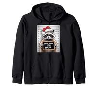 Dear Rabbi I Can Explain Funny Christmas Hannuka Raccoon Zip Hoodie