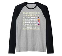 Dear Racists In America Your Car Is Japanese Raglan Baseball Tee