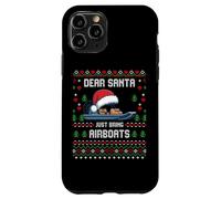 Dear Santa Airboat Christmas Boating Ugly Xmas Sweater Case for iPhone 11 Pro