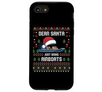 Dear Santa Airboat Christmas Boating Ugly Xmas Sweater Case for iPhone SE (2020) / 7/8