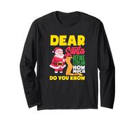 Dear Santa Before I Explain How Much Do You Know Funny Kids Long Sleeve T-Shirt