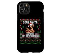 Dear Santa Boa Constrictor Christmas Ugly Xmas Sweater Case for iPhone 11 Pro