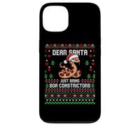 Dear Santa Boa Constrictor Christmas Ugly Xmas Sweater Case for iPhone 13