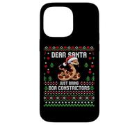 Dear Santa Boa Constrictor Christmas Ugly Xmas Sweater Case for iPhone 14 Pro Max