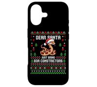 Dear Santa Boa Constrictor Christmas Ugly Xmas Sweater Case for iPhone 17