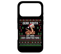 Dear Santa Boa Constrictor Christmas Ugly Xmas Sweater Case for iPhone 17 Pro