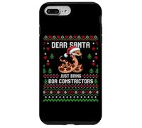 Dear Santa Boa Constrictor Christmas Ugly Xmas Sweater Case for iPhone 7 Plus/8 Plus