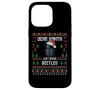 Dear Santa Christmas Beetle Bug Insect Ugly Xmas Sweater Case for iPhone 14 Pro Max