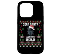 Dear Santa Christmas Beetle Bug Insect Ugly Xmas Sweater Case for iPhone 15 Pro